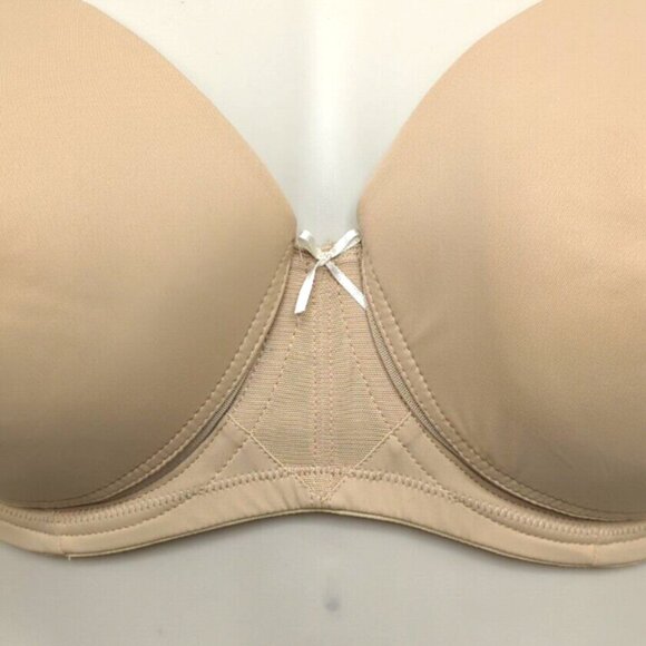 Lane Bryant Cacique Womens Bra Cool Bliss Balconette 42DDD Cafe Mocha Underwire - Picture 6 of 10